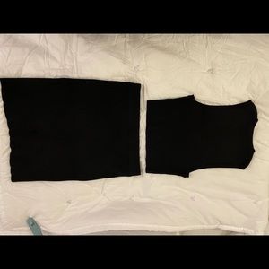 Aritzia Wilfred Reso Sweater & Skirt - small, black